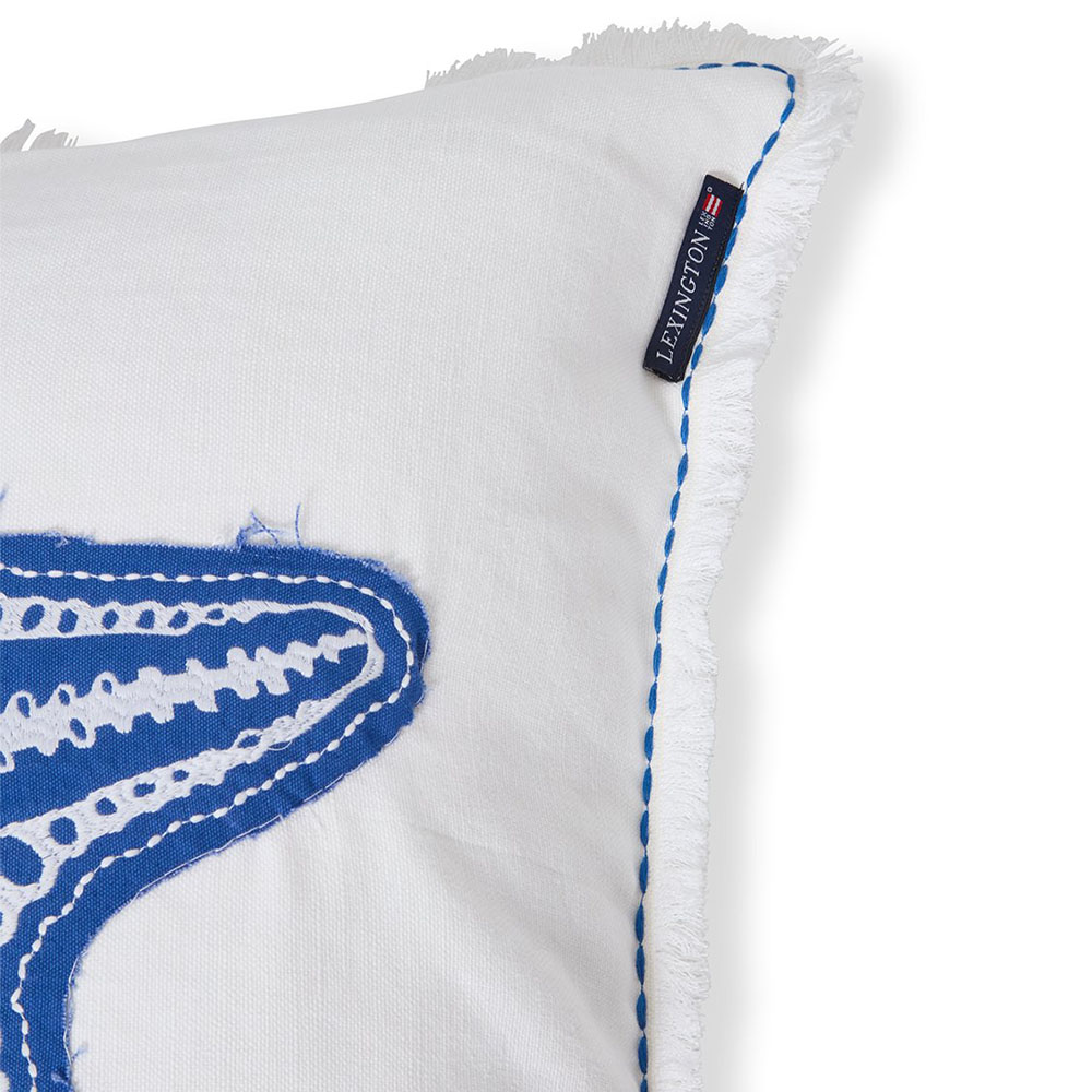 Lexington Summer Embroidered Patch Linen/Cotton Kuddfodral